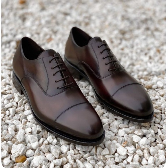Zara Men's Brown Oxford Shoes Sz 11 (44) - Picture 1 of 2